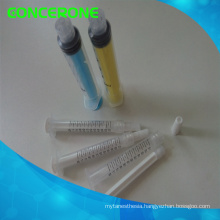 Dental Irrigation Syringe, Plastic Curved Tip Syringes